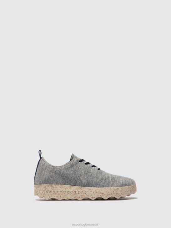 Asportuguesas Trainers Women GREY MERINO LACE-UP TRAINERS CAMP WOOL 226H16 - Image 1