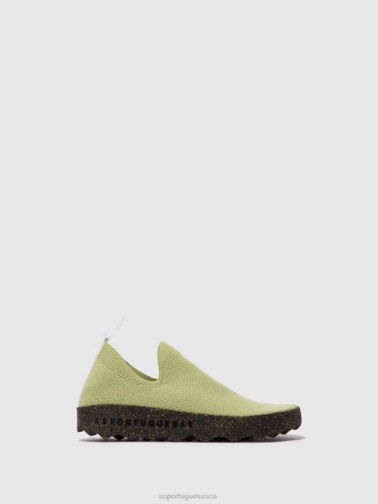 asportuguesas_trainers_women_khaki_slip_on_trainers_care_226h20.jpg Asportuguesas Trainers Women KHAKI SLIP-ON TRAINERS CARE 226H20 - Image 1