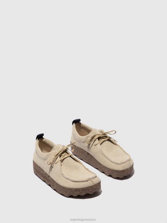 Asportuguesas Trainers Women NATURAL RECYCLED LINEN LACE-UP TRAINERS CHAT 226H87 - Image 2