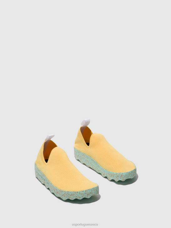 Asportuguesas Trainers Women R. YELLOW SLIP-ON TRAINERS CARE 226H14 - Image 2