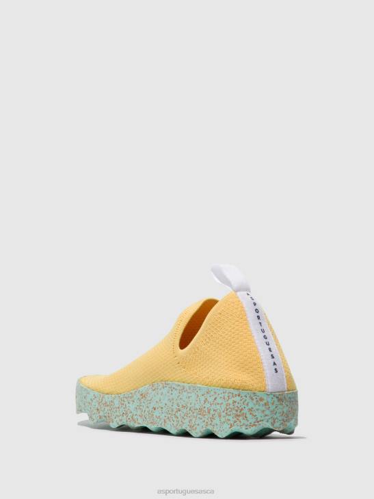 Asportuguesas Trainers Women R. YELLOW SLIP-ON TRAINERS CARE 226H14 - Image 3