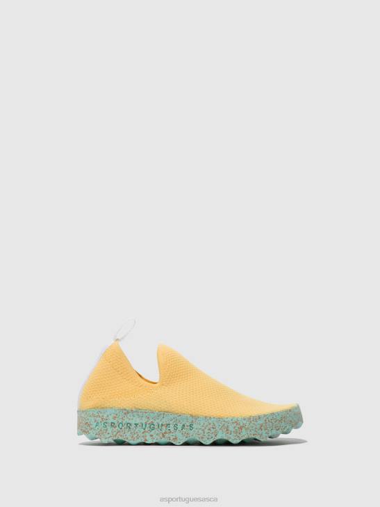 Asportuguesas Trainers Women R. YELLOW SLIP-ON TRAINERS CARE 226H14 - Image 1