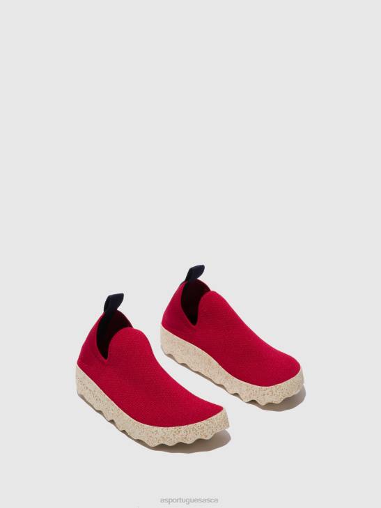 Asportuguesas Trainers Women RED S.CAFE STRETCH ELASTICATED TRAINERS CARE 226H10 - Image 2
