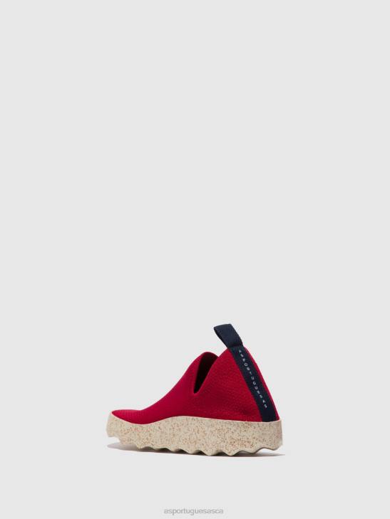 Asportuguesas Trainers Women RED S.CAFE STRETCH ELASTICATED TRAINERS CARE 226H10 - Image 3