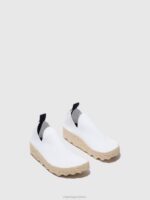 Asportuguesas Trainers Women WHITE S.CAFE STRETCH ELASTICATED TRAINERS CARE 226H8 - Image 2