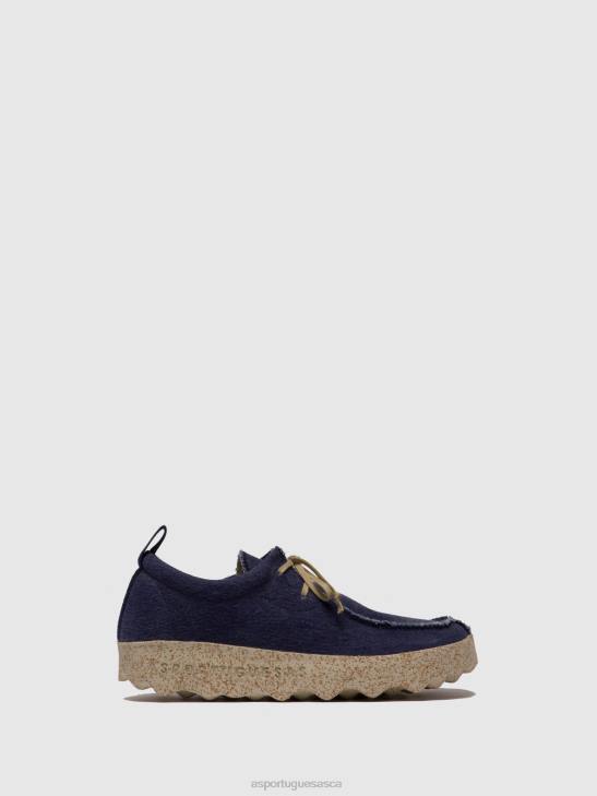 Asportuguesas Trainers Women NAVY LACE-UP TRAINERS CHAT 226H69